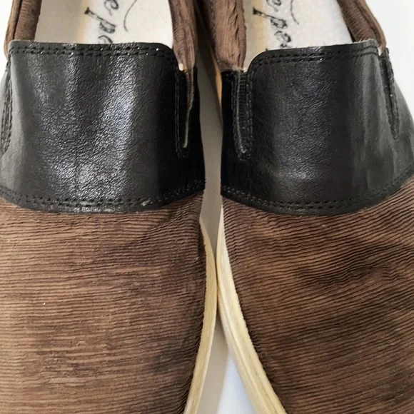 FREE PEOPLE Brown Corduroy Sneakers With Leather Trim Size 37/6.5-7 - Picture 5 of 7